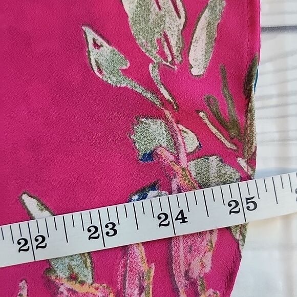 Rachel by Rachel Roy tropical floral flutter sleeved blouse Women's Size 4 - Picture 12 of 12